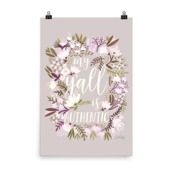 My Y'all is Authentic – Spring Palette • Art Print