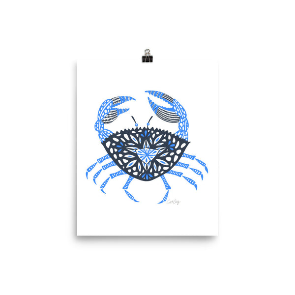 Crab – Blue Palette • Art Print