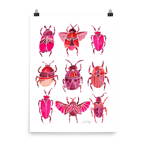 Beetle Collection - Pink
