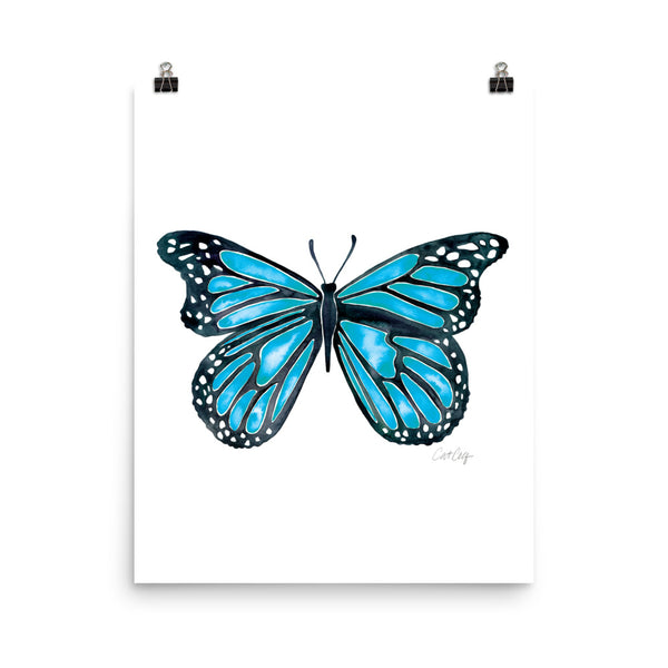 Butterfly – Blue Palette • Art Print