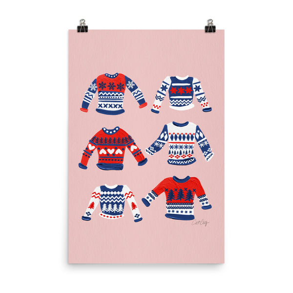 Christmas Sweaters - Red Navy