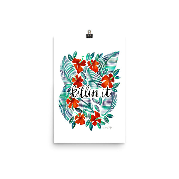 Killin' It – Red & Green Palette • Art Print