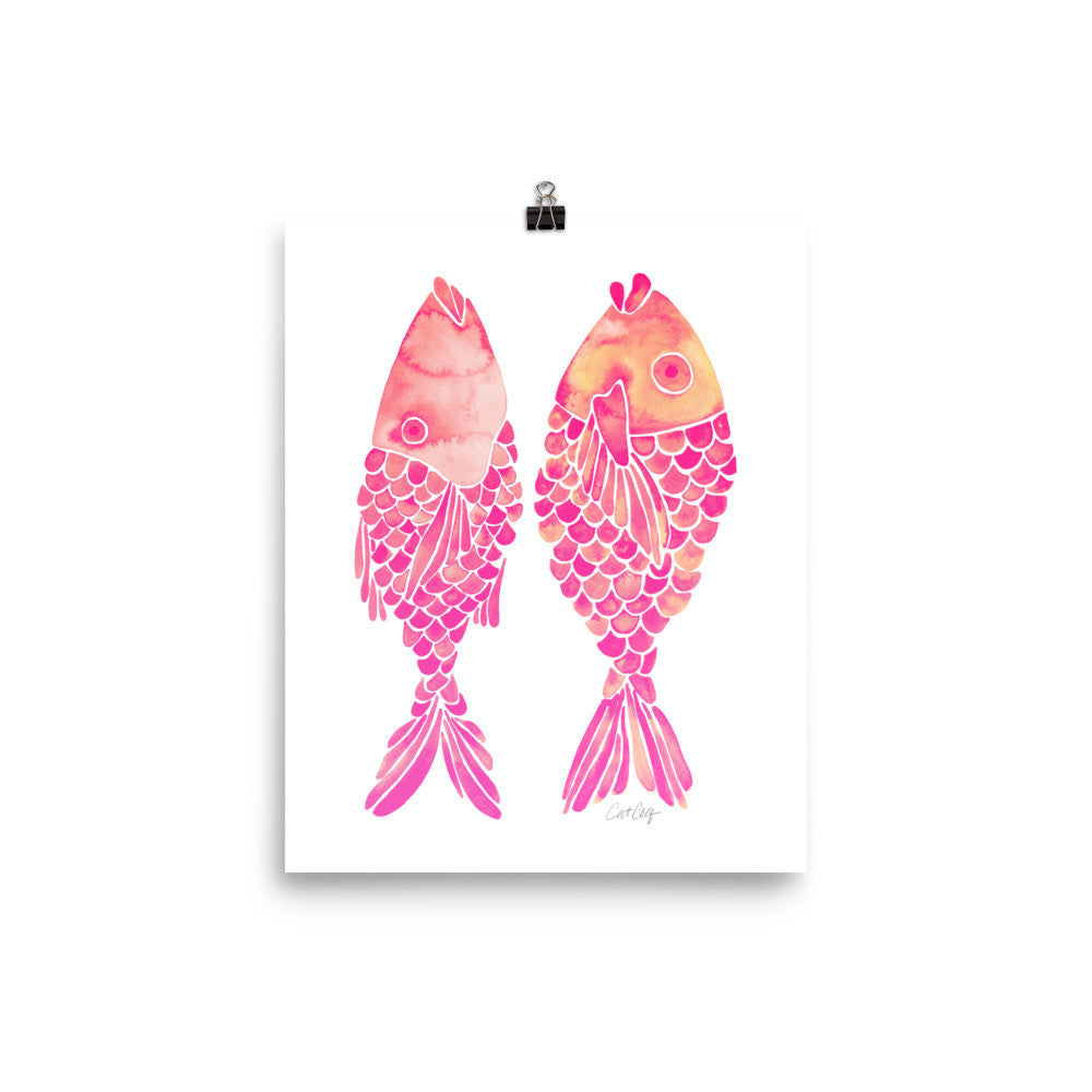 Indonesian Fish – Pink Palette • Art Print