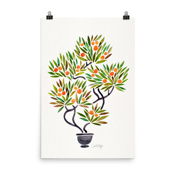 Bonsai Fruit Tree – Little Oranges • Art Print