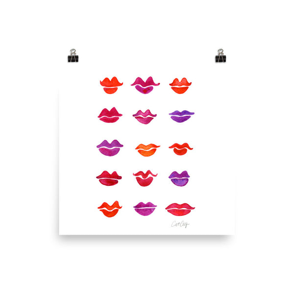 Kiss Collection – Fuchsia Palette • Art Print