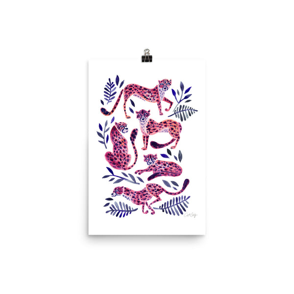 Cheetah Collection - Mauve Indigo