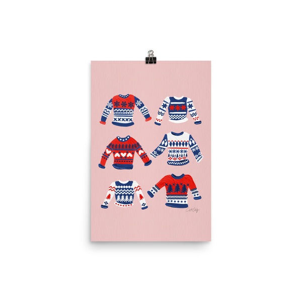 Christmas Sweaters - Red Navy