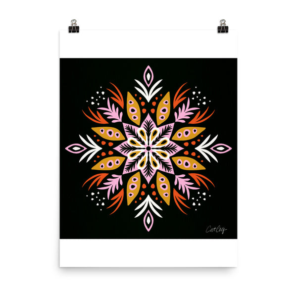 Thorny Mandala - Pink Charcoal
