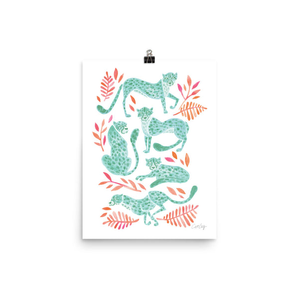 Cheetah Collection - Mint Pink