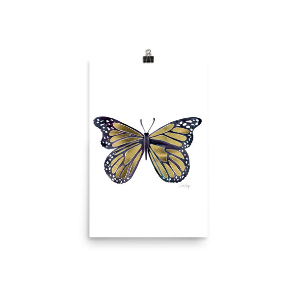 Butterfly – Gold Palette • Art Print