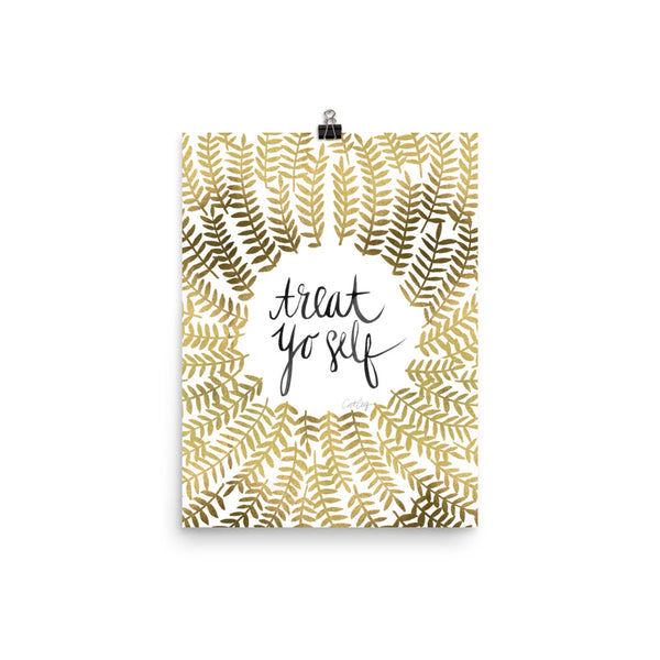 Treat Yo Self – Gold Palette • Art Print