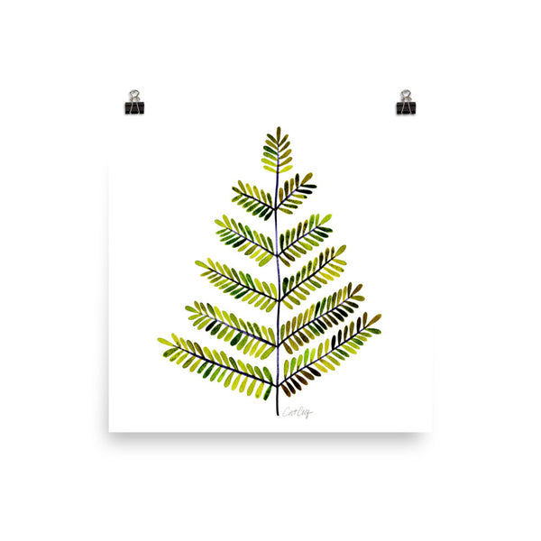 Leaflets – Green Palette • Art Print