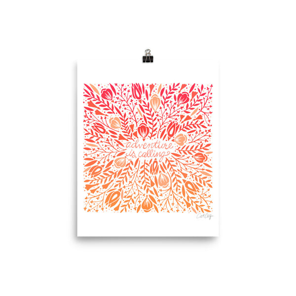 Adventure is Calling – Sunset Palette • Art Print