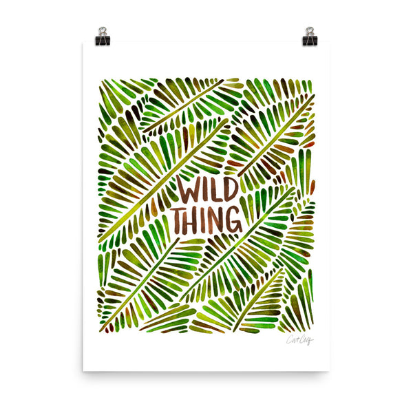 Wild Thing – Green Palette • Art Print
