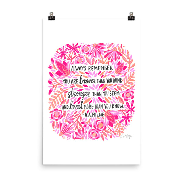 Always Remember – Pink Ombré Palette • Art Print