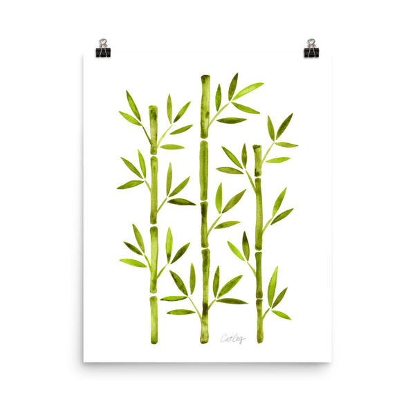 Bamboo – Lime Palette • Art Print