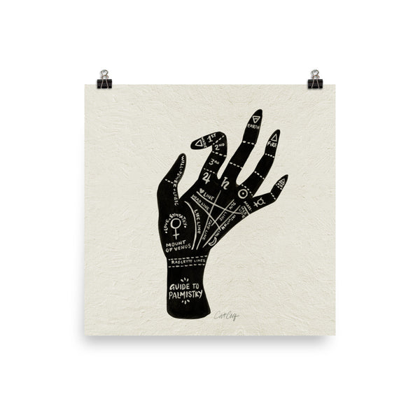 Palmistry – Black Hand • Art Print