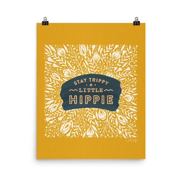 Stay Trippy Little Hippie - Yellow