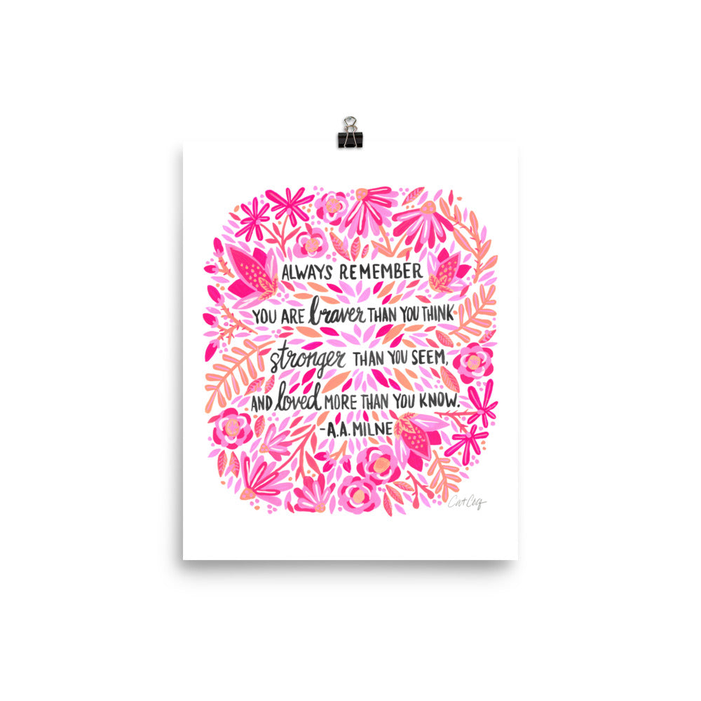 Always Remember – Pink Ombré Palette • Art Print