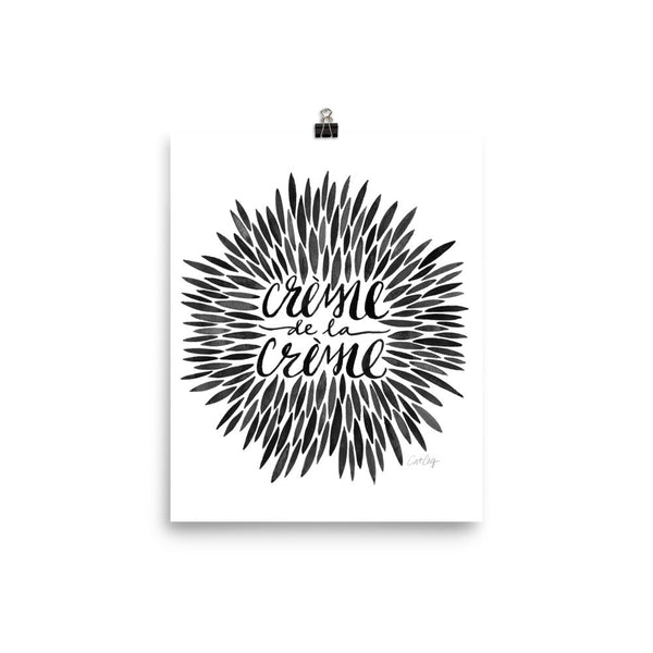 Crème de la Crème – Black Palette • Art Print