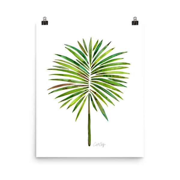 Fan Palm – Green Palette • Art Print