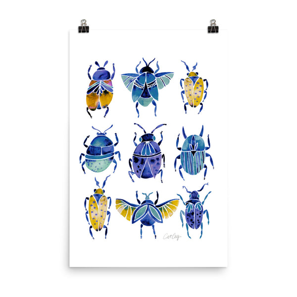 Beetle Collection - Blue Yellow