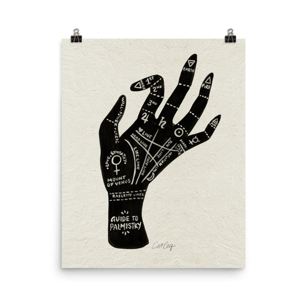 Palmistry – Black Hand • Art Print