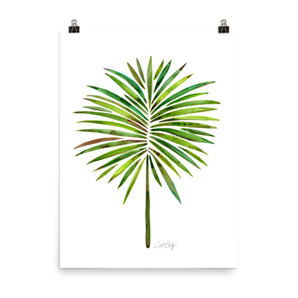 Fan Palm – Green Palette • Art Print