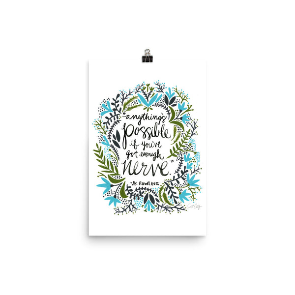 Anything’s Possible – Green & Blue Palette • Art Print