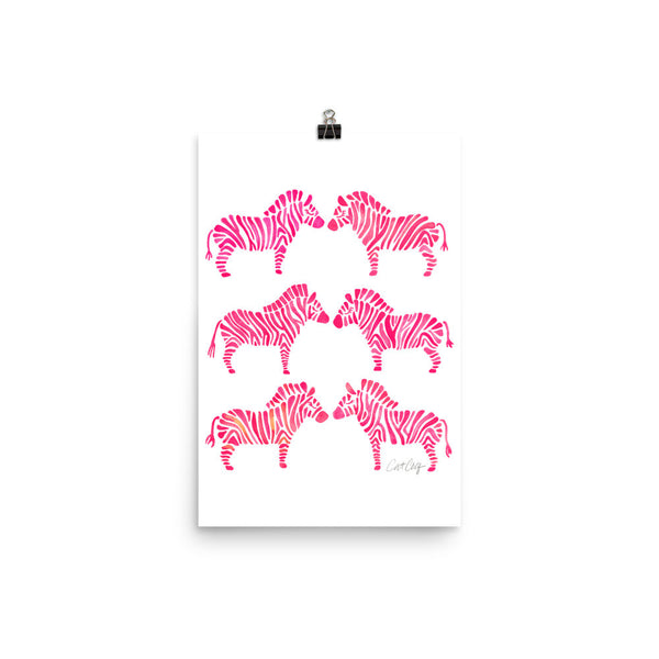 Zebra Collection – Pink Palette • Art Print