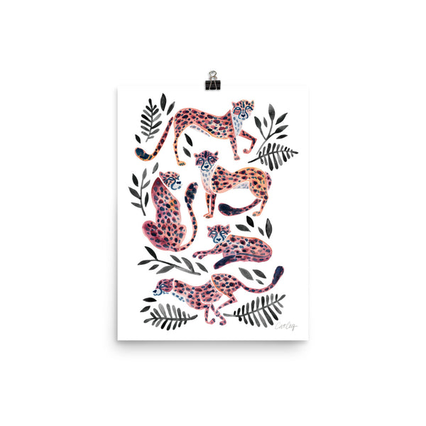 Cheetah Collection - Peach Black