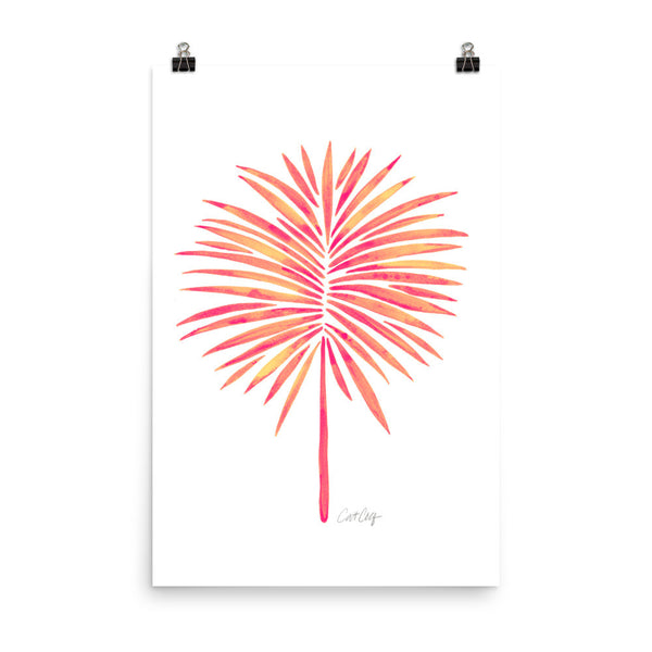 Fan Palm – Pink Palette • Art Print