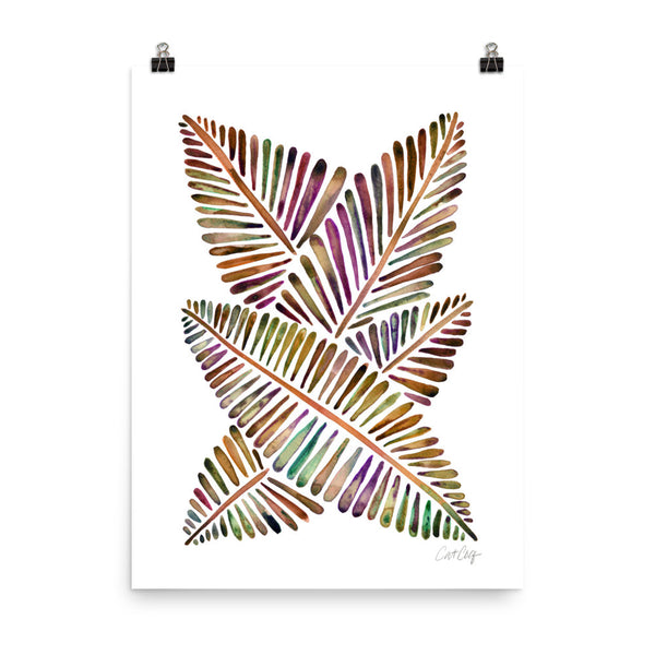 Banana Leaves – Vintage Palette • Art Print
