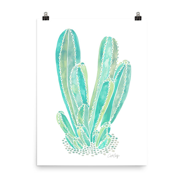 Cactus Cluster – Mint Palette • Art Print