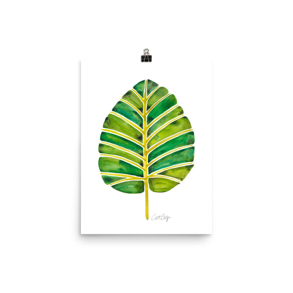 Elephant Ear Alocasia – Green Palette • Art Print