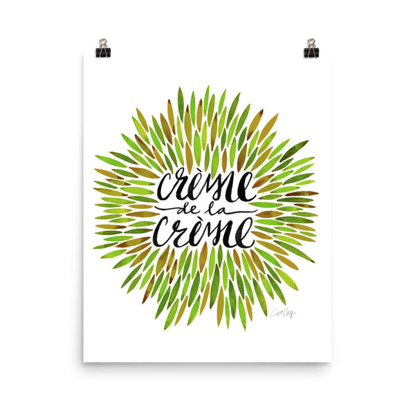 Crème de la Crème – Green Palette • Art Print