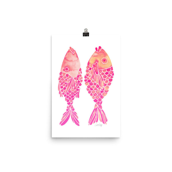 Indonesian Fish – Pink Palette • Art Print