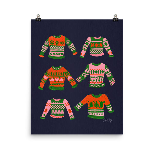 Christmas Sweaters - Green Red