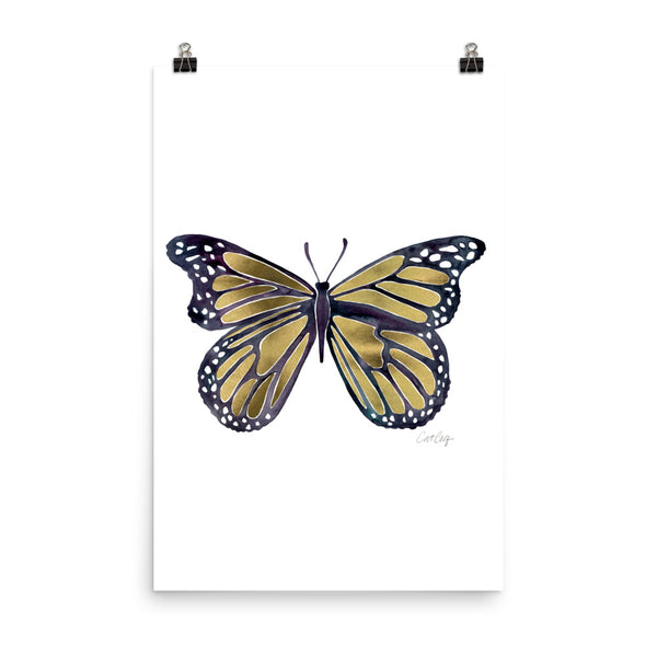 Butterfly – Gold Palette • Art Print