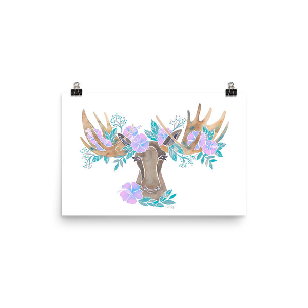 Floral Moose – Pastel