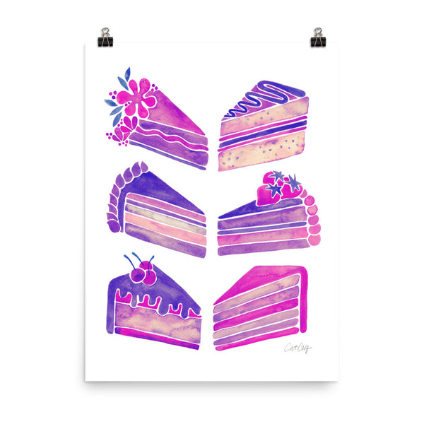 Cake Slices – Unicorn Palette • Art Print