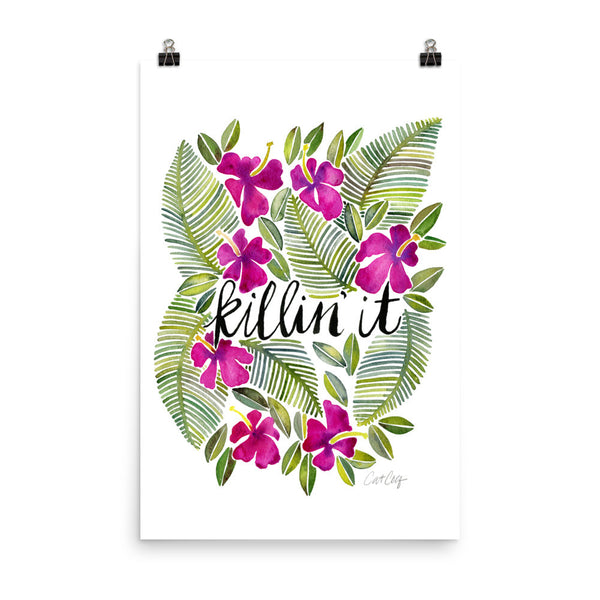 Killin' It – Magenta Palette • Art Print