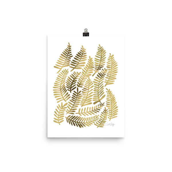 Fronds – Gold Palette • Art Print