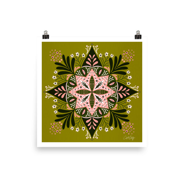 Sprouting Mandala - Sage Pink