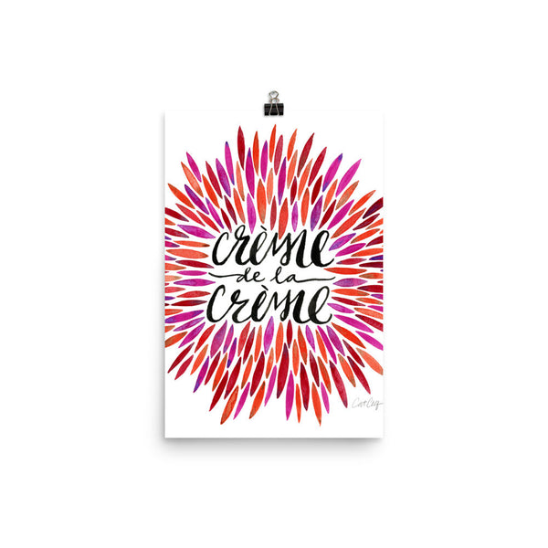 Crème de la Crème – Red Palette • Art Print