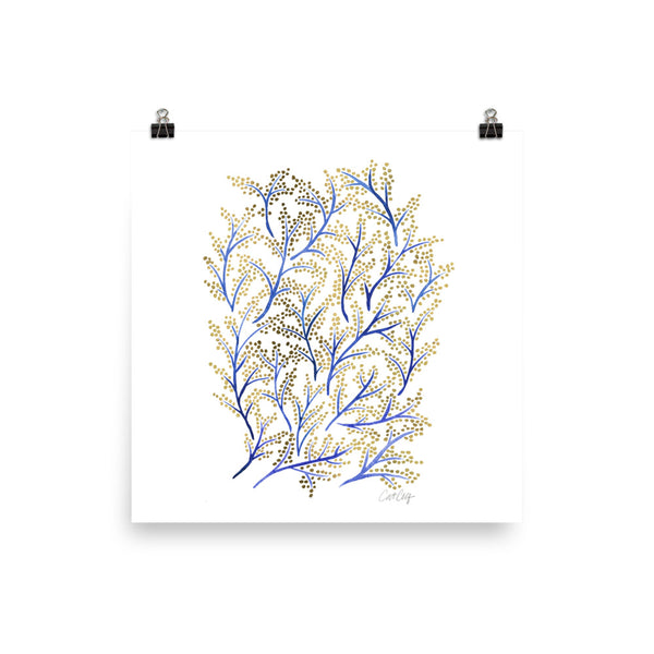Branches - Navy & Gold