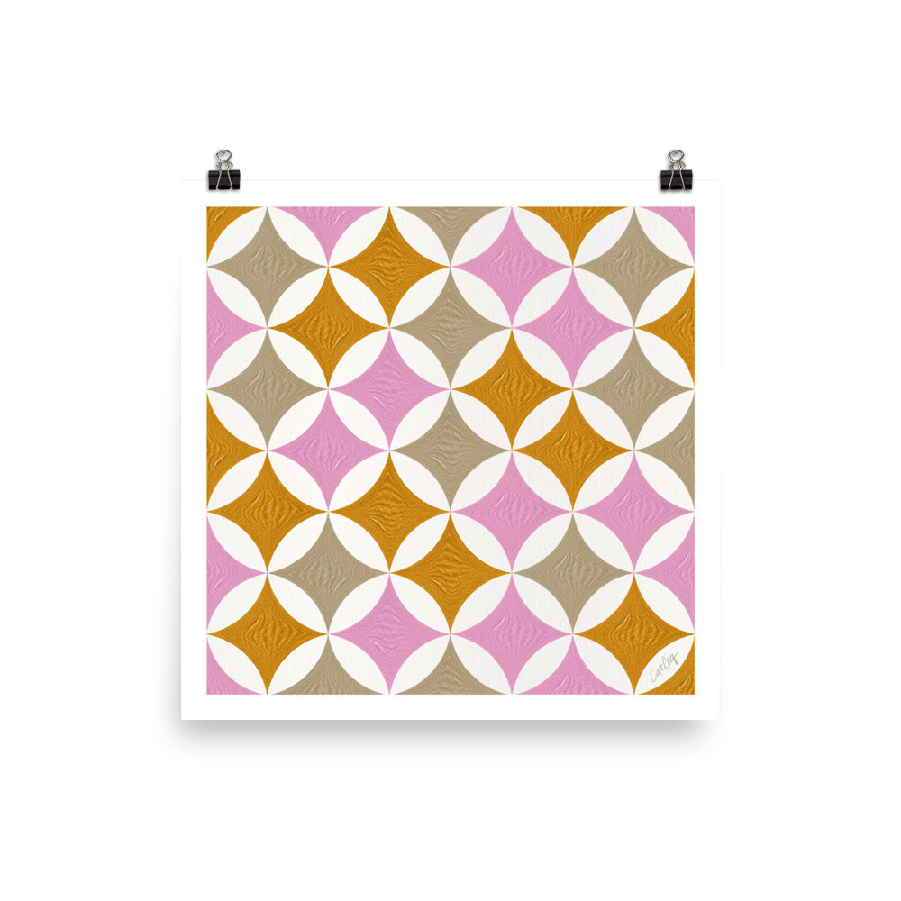 Eclipse Pattern - Blush Ombre