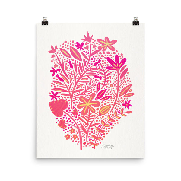 Garden – Pink Palette • Art Print