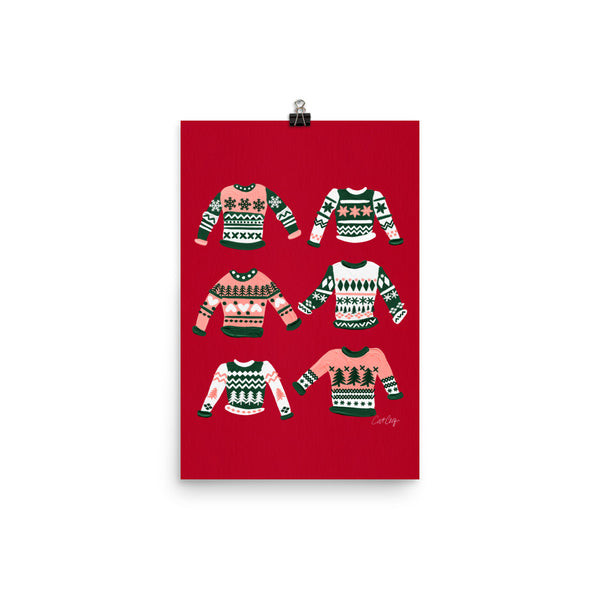 Christmas Sweaters - Crimson