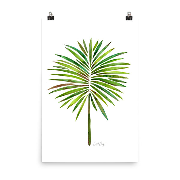 Fan Palm – Green Palette • Art Print